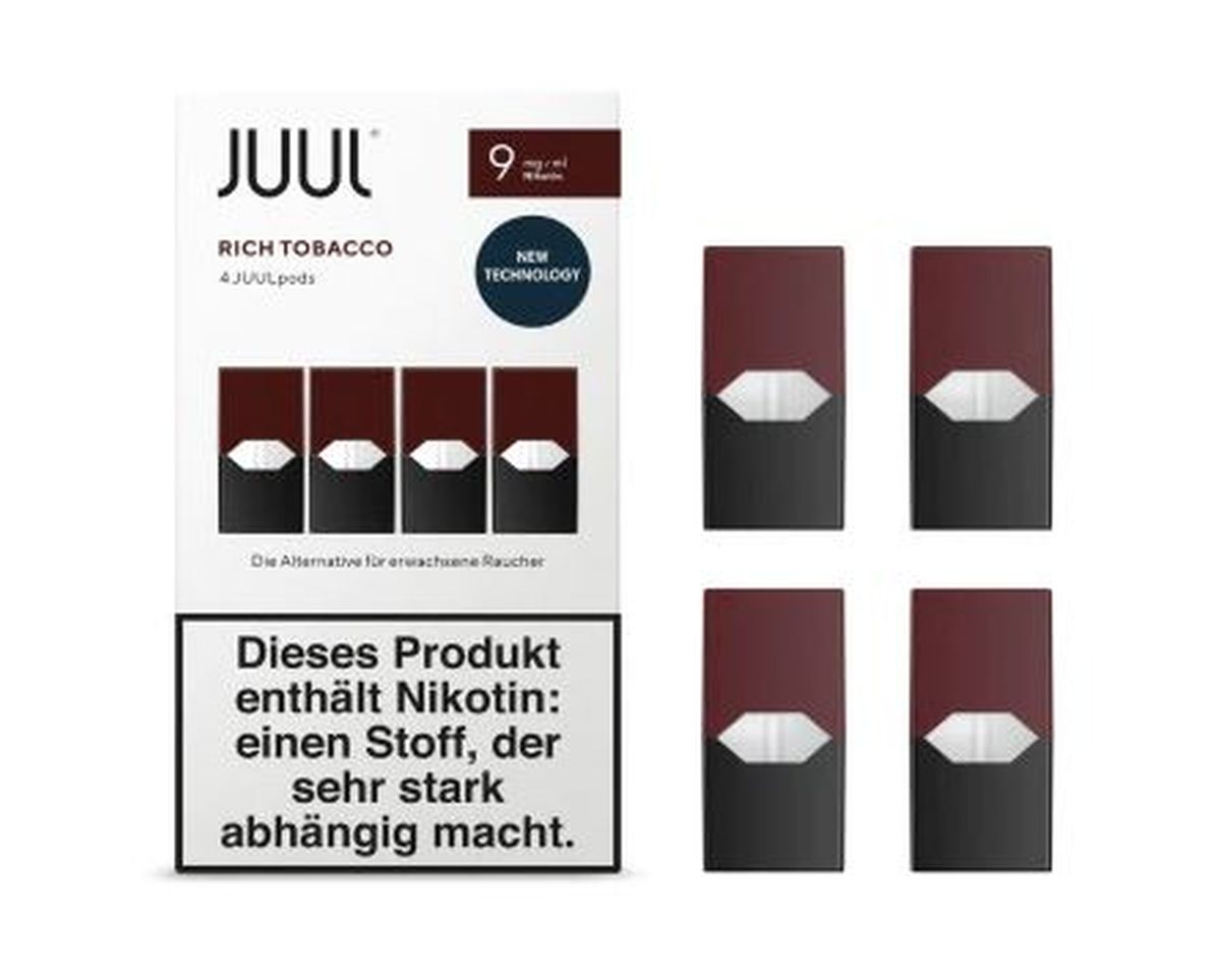 Juul Rich Tobacco Liquid Pod 9mg Nikotin 0 7ml Ebay